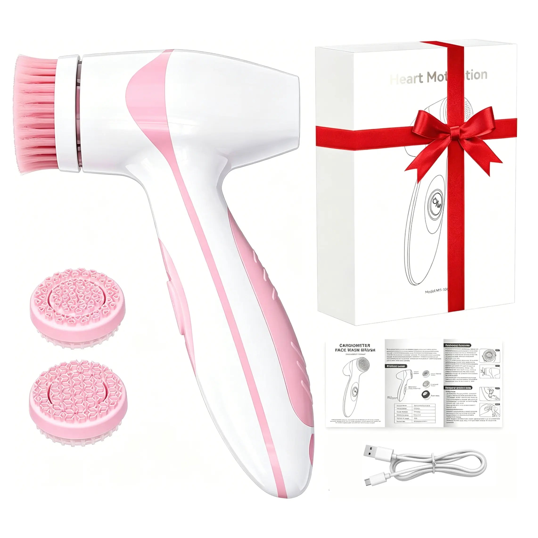 Dual Rotating Facial Cleansing Brush